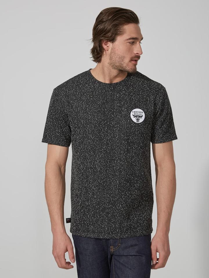 Frank + Oak Chicago Bulls Flecked Drop-shoulder T-shirt