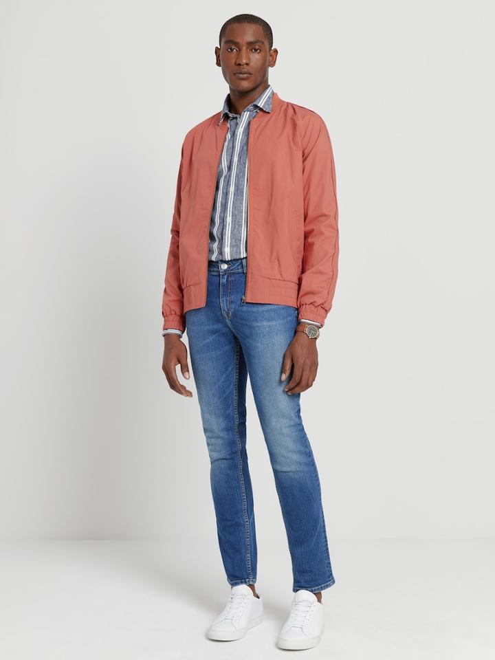 Frank + Oak Sport Bomber In Pink