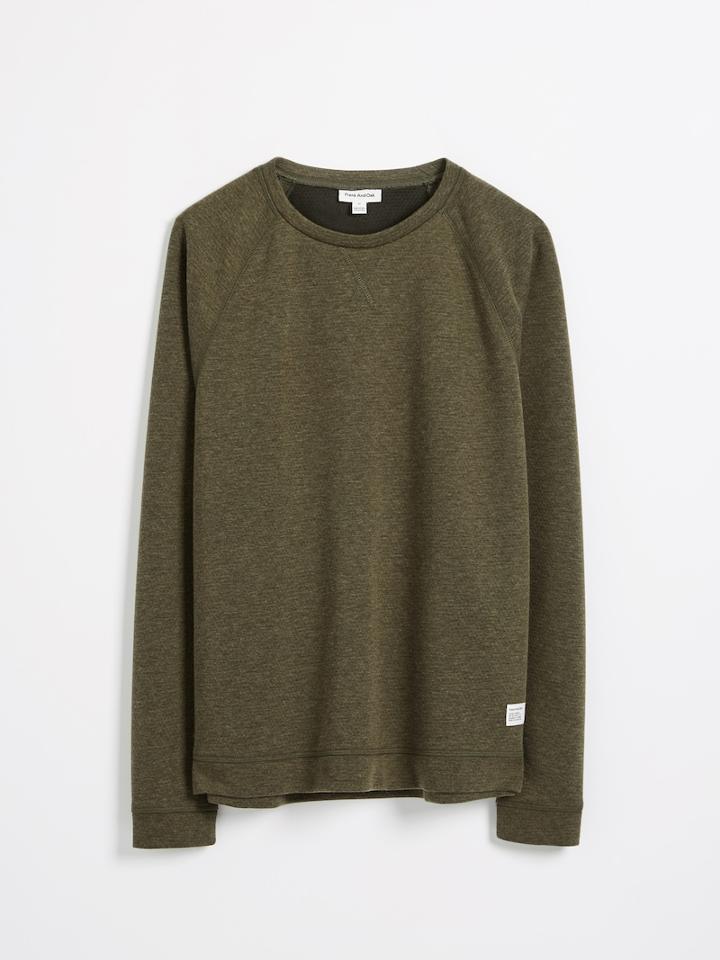 Frank + Oak Drirelease Double Face Crewneck - Dark Green