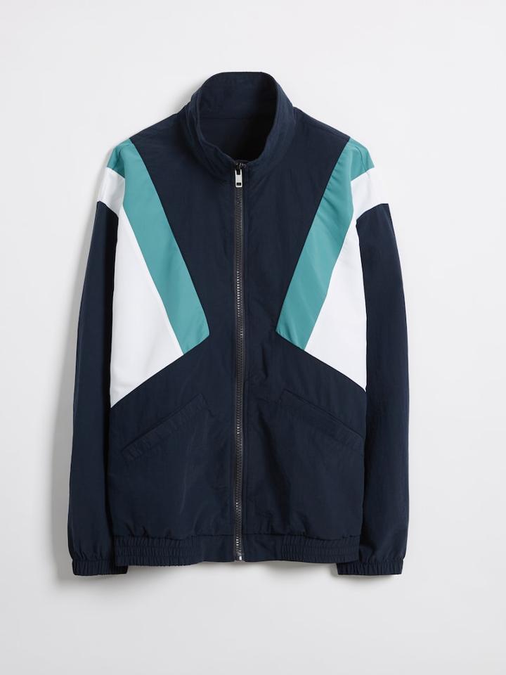 Frank + Oak Windbreaker Track Jacket - Navy