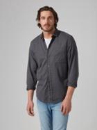 Frank + Oak Supersoft Tencel-cotton Fluid Shirt In Washed Black