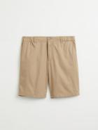 Frank + Oak Drawcord Cotton Shorts In Dune
