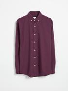 Frank + Oak Heavy Twill Relaxed 90s Shirt - Purple