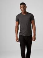 Frank + Oak The Made In Canada Signature T-shirt In Charcoal