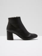 Frank + Oak The Gallery Leather Block-heel Boot In Black