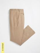 Frank + Oak Atelier Collection: The Laurier Organic Cotton-linen Dress Pant In Taupe