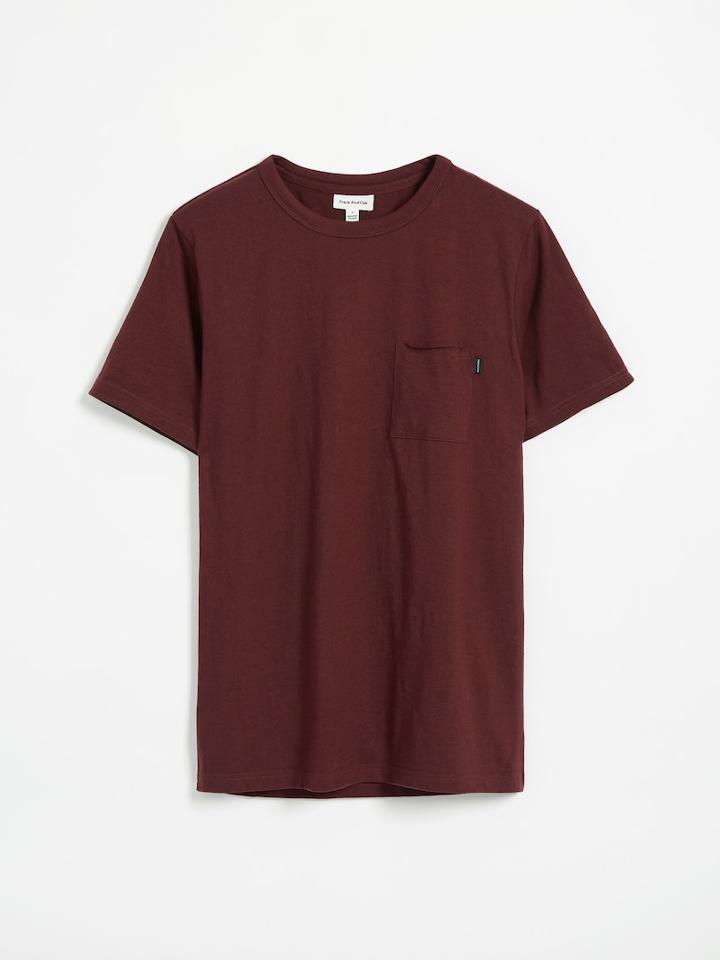 Frank + Oak Loose Fit Organic Cotton-blend T-shirt In - Dark Red