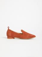 Frank + Oak The District Small-heeled Suede Loafer - Brick