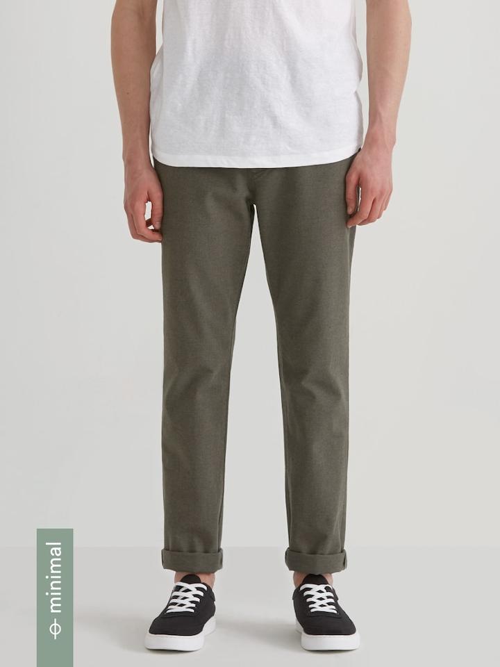 Frank + Oak The Newport Recycled Hemp Chino In Sage Mix