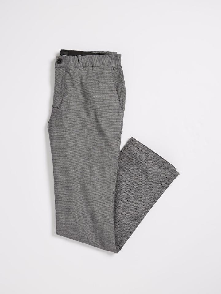 Frank + Oak The Newport Houndstooth Cotton Chino In Houndstooth
