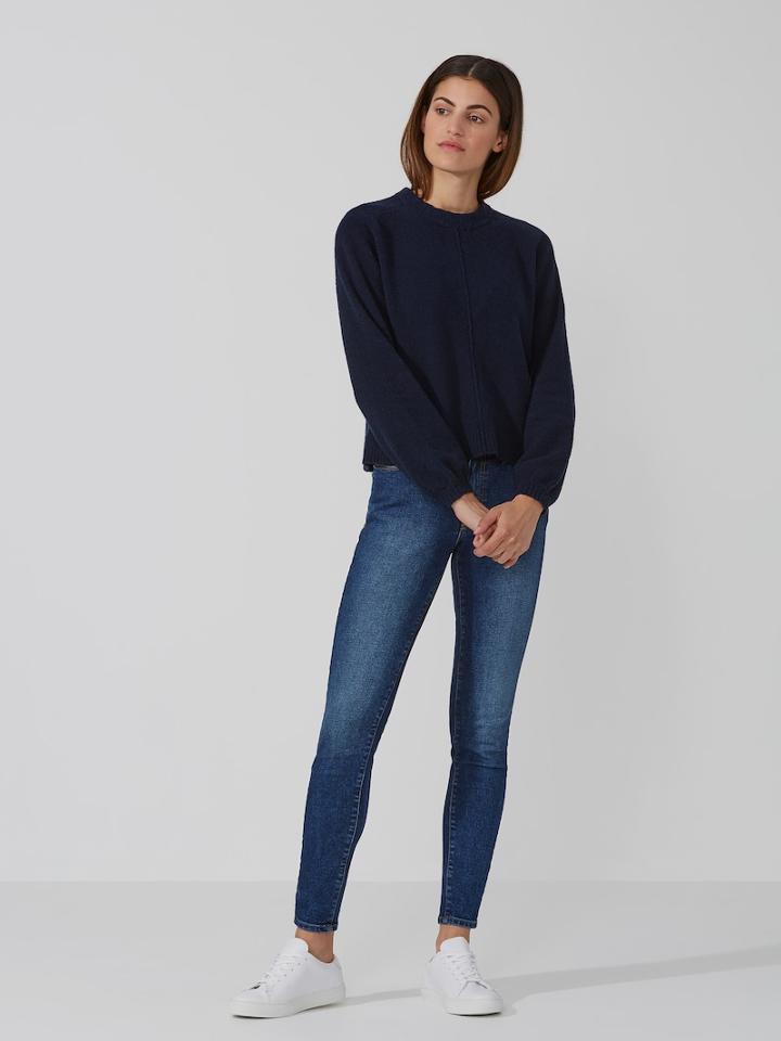 Frank + Oak Dolman-sleeve Sweater In Dark Sapphire