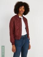 Frank + Oak The Edie Water Repellent Bomber With Recycled 3m Thinsulate - Burgundy