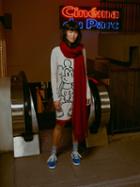 Frank + Oak Mickey Mouse Sweater Dress - Rainy Day
