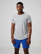 Frank + Oak Sc Drirelease Workout T-shirt In Grey Melange