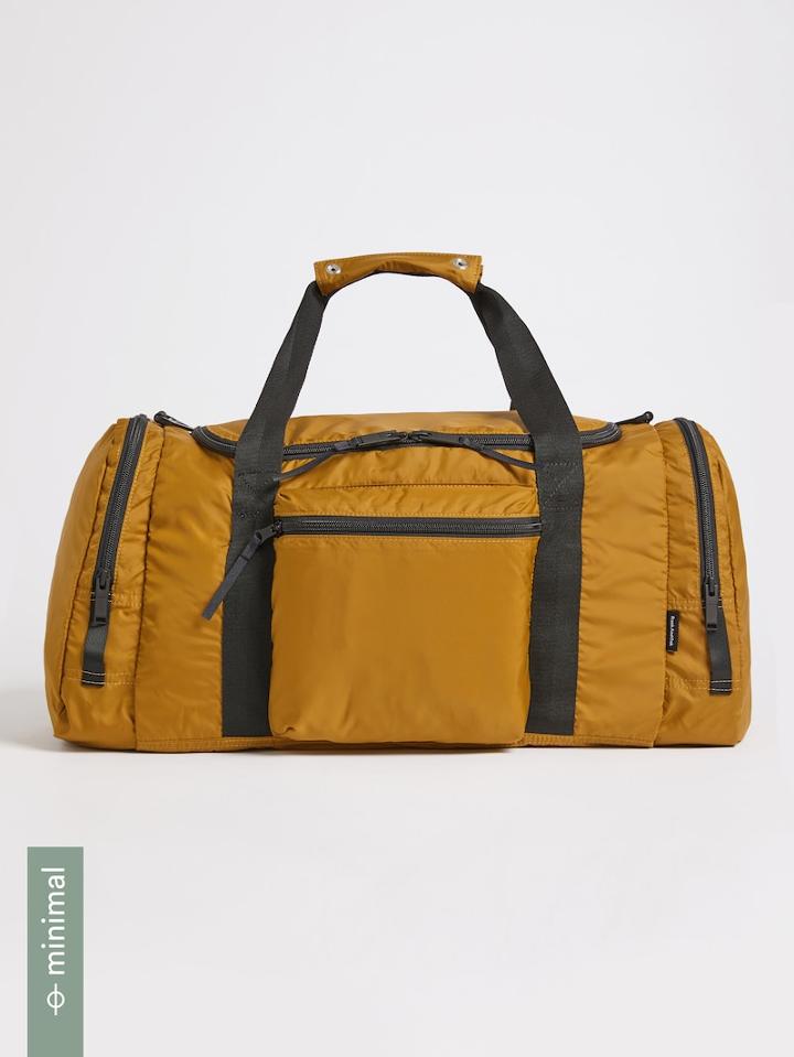 Frank + Oak The Layover Packable Duffle In Brown