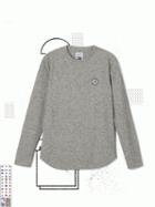 Frank + Oak Toronto Raptors L/s Waffle-knit Crewneck In Grey