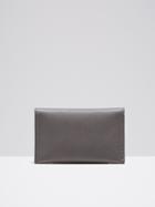 Frank + Oak Leather Bifold Wallet In Grey