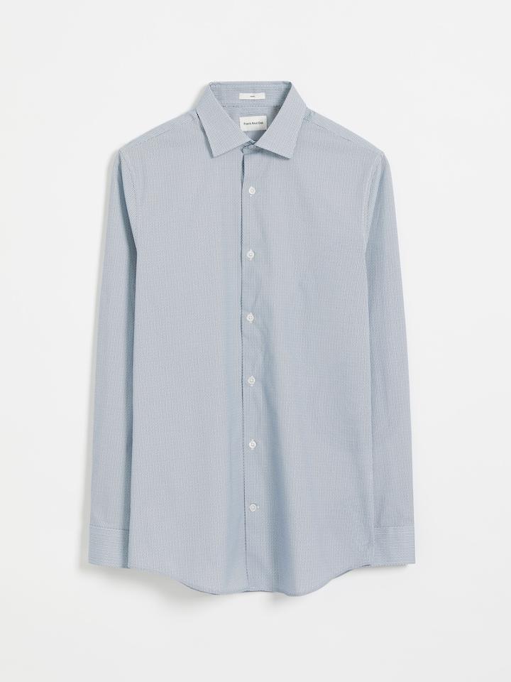 Frank + Oak The Laurier Cotton Dress Shirt - Navy