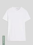 Frank + Oak Organic Cotton Crewneck T-shirt In Bright White