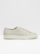 Frank + Oak The Idyllwild Cracked-leather Low Sneaker In Off White