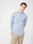 Frank + Oak Slim-fit Poplin Cotton Shirt In Light Blue