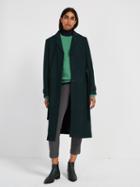 Frank + Oak Wool-blend Belted Coat - Dark Green