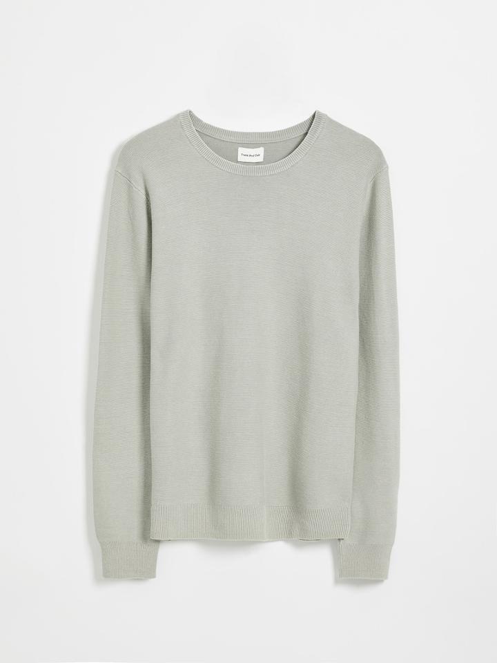 Frank + Oak Linen-cotton Stonewash Sweater - Grey