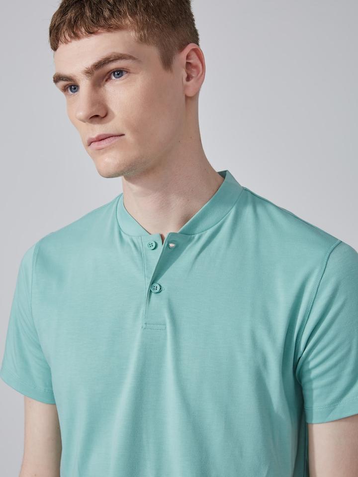 Frank + Oak Sc Drirelease Bomber Polo In Mint