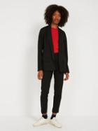 Frank + Oak Shawl Collar Twill Blazer - True Black