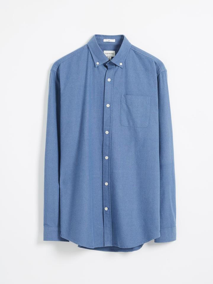 Frank + Oak The Jasper Oxford Shirt - Delft Blue