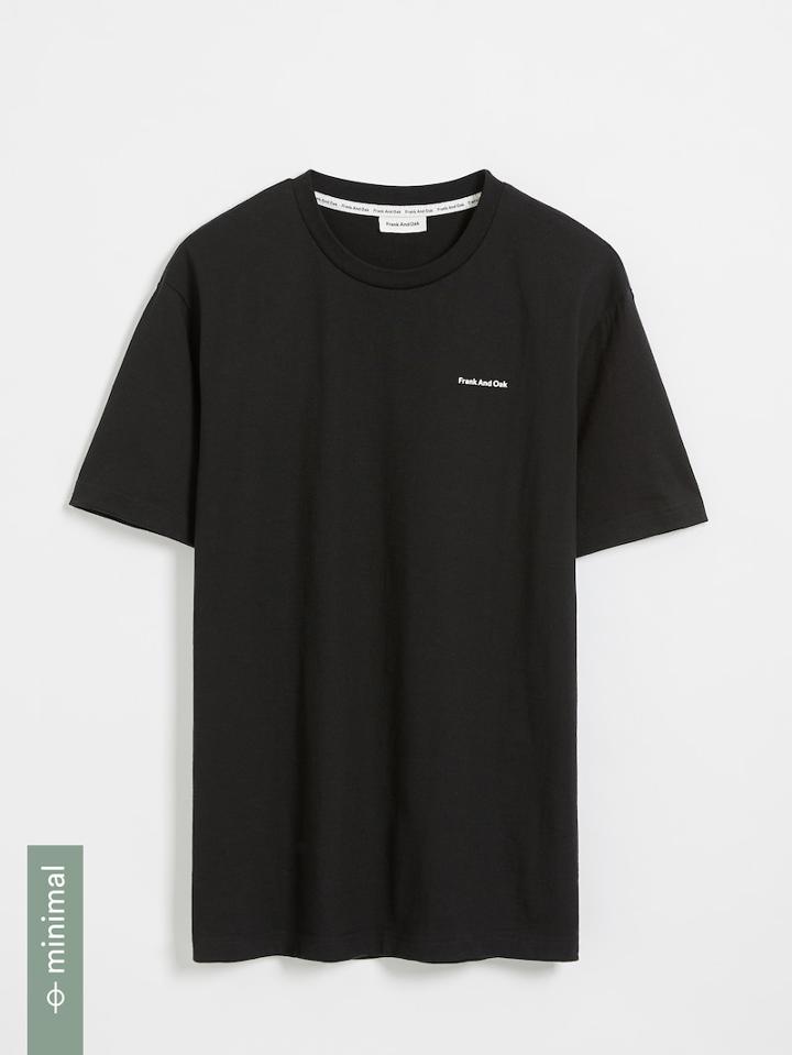Frank + Oak 60/40 Organic Recycled Logo T-shirt - Black