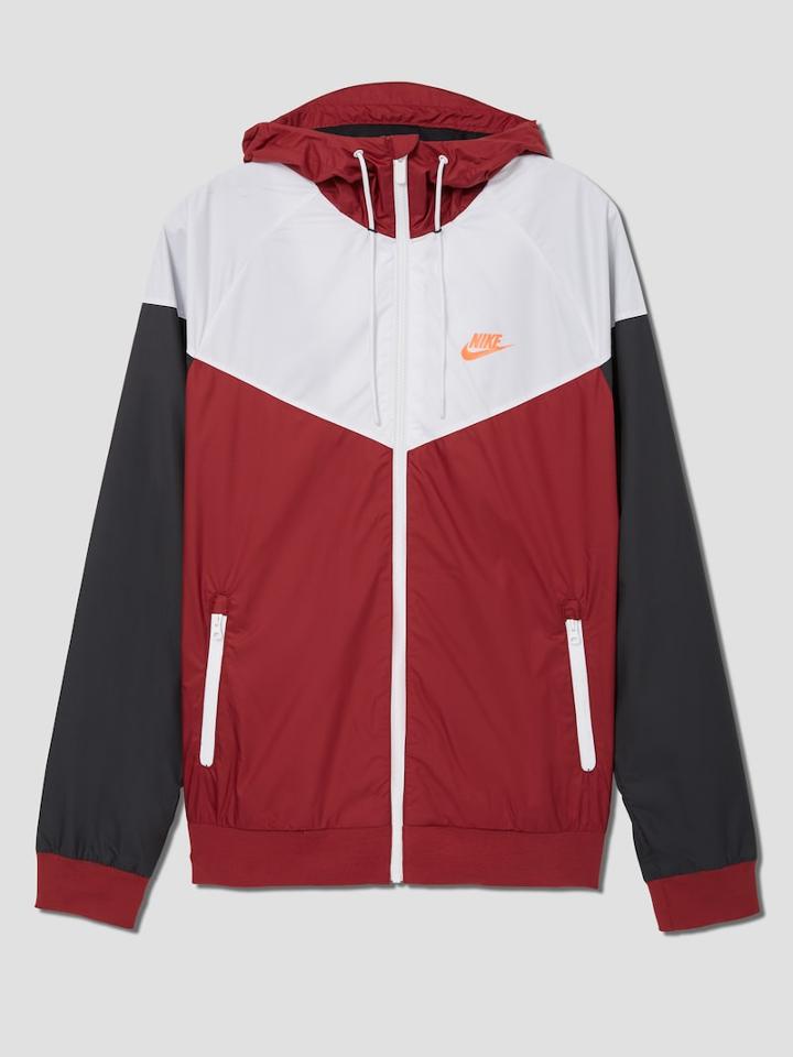 Frank + Oak Nike Sportswear Windrunner Jacket In Red
