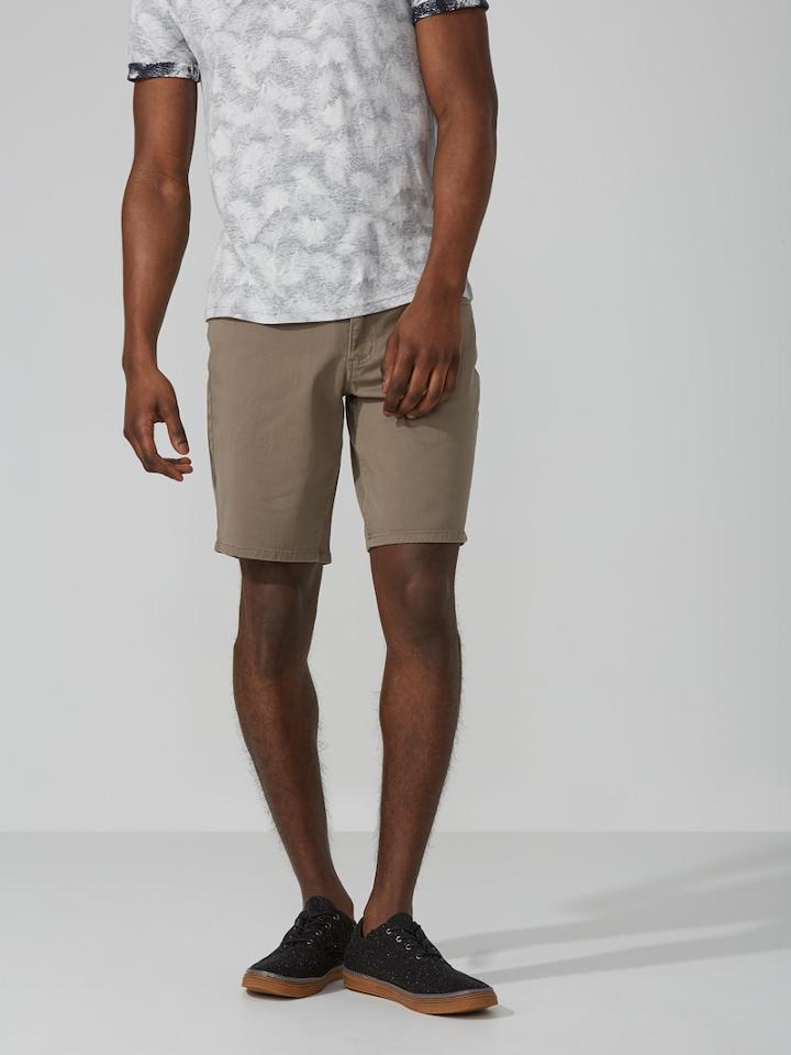Frank + Oak The Lincoln Twill 9 Short In Sage Green
