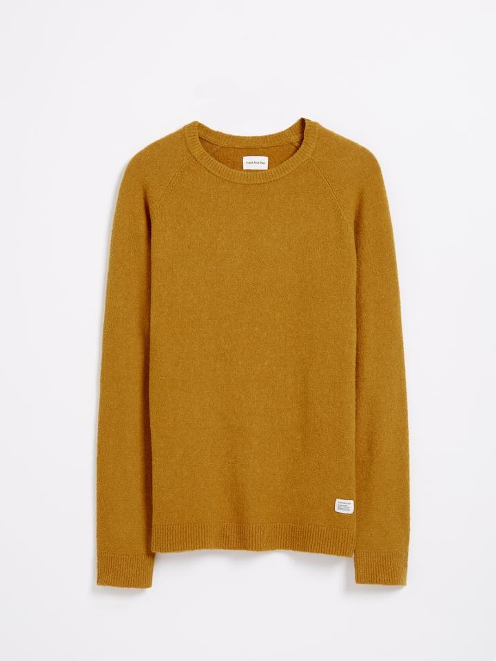 Frank + Oak Boucl Crewneck Pullover - Yellow