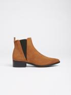 Frank + Oak The Palace Chelsea Boot In Light Brown