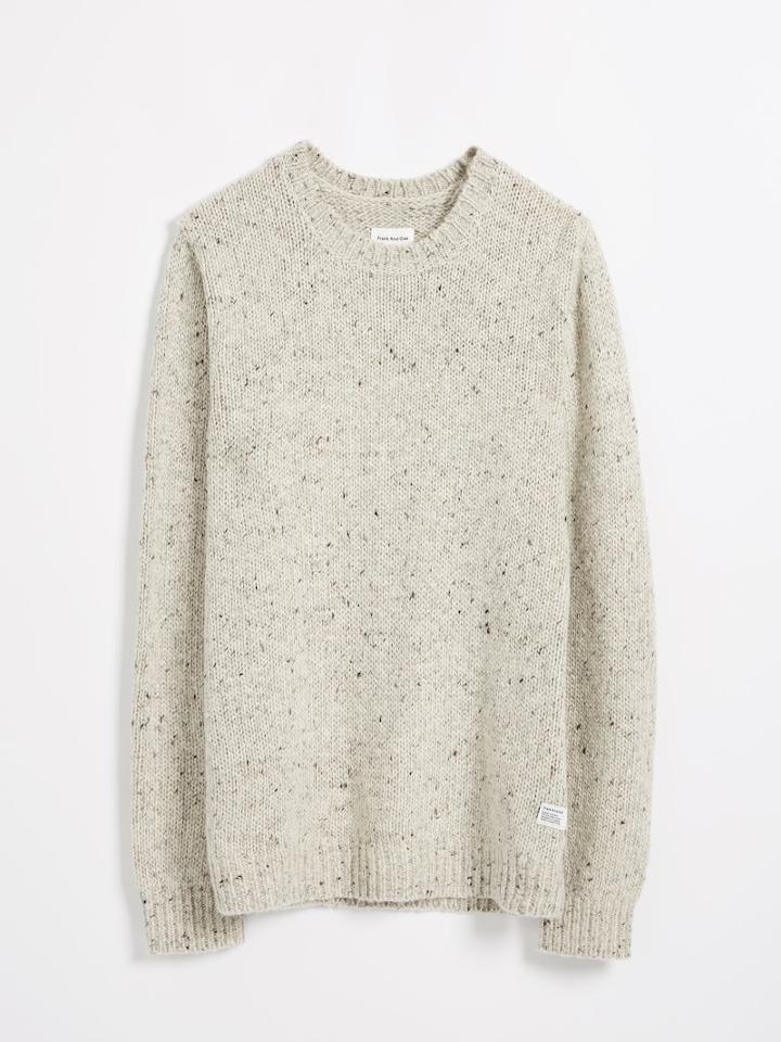 Frank + Oak Donegal Crewneck Sweater - Oatcake