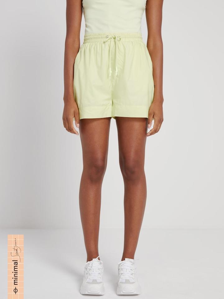 Frank + Oak La Coupe: Baggy High-waisted Short In Pastel Green