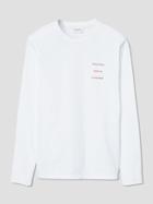 Frank + Oak Good Luck Long-sleeve T-shirt In White