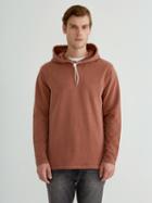 Frank + Oak Washed French Terry Pullover Hoodie In Rustic Brown