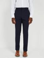 Frank + Oak Washable Wool Laurier Suit Trousers - Navy