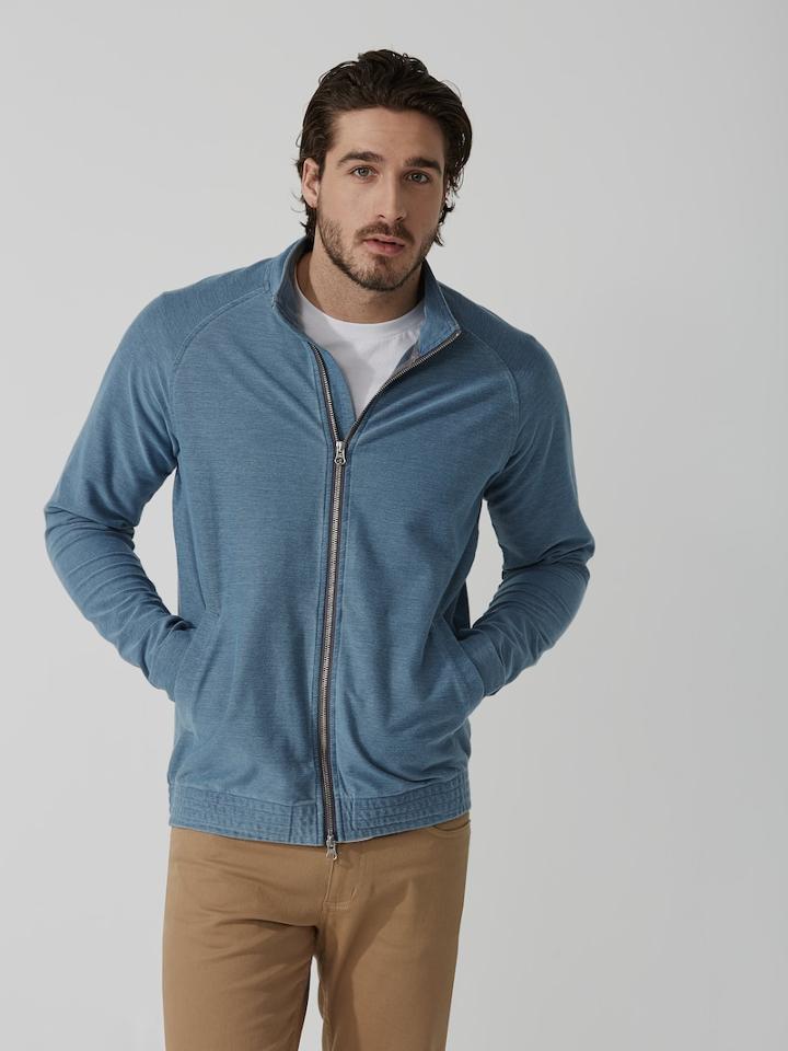 Frank + Oak Twill Cotton-stretch Track Jacket