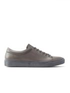 Frank + Oak Park Leather Low-top Sneakers In Grey