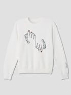 Frank + Oak The Creator Series: Mathilde Corbeil Emboidered Hands Sweatshirt