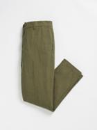 Frank + Oak Cotton-stretch Tapered Trousers - Green