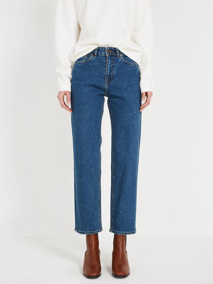 Frank + Oak The Patti High Waisted Stretch Jean - Classic Indigo