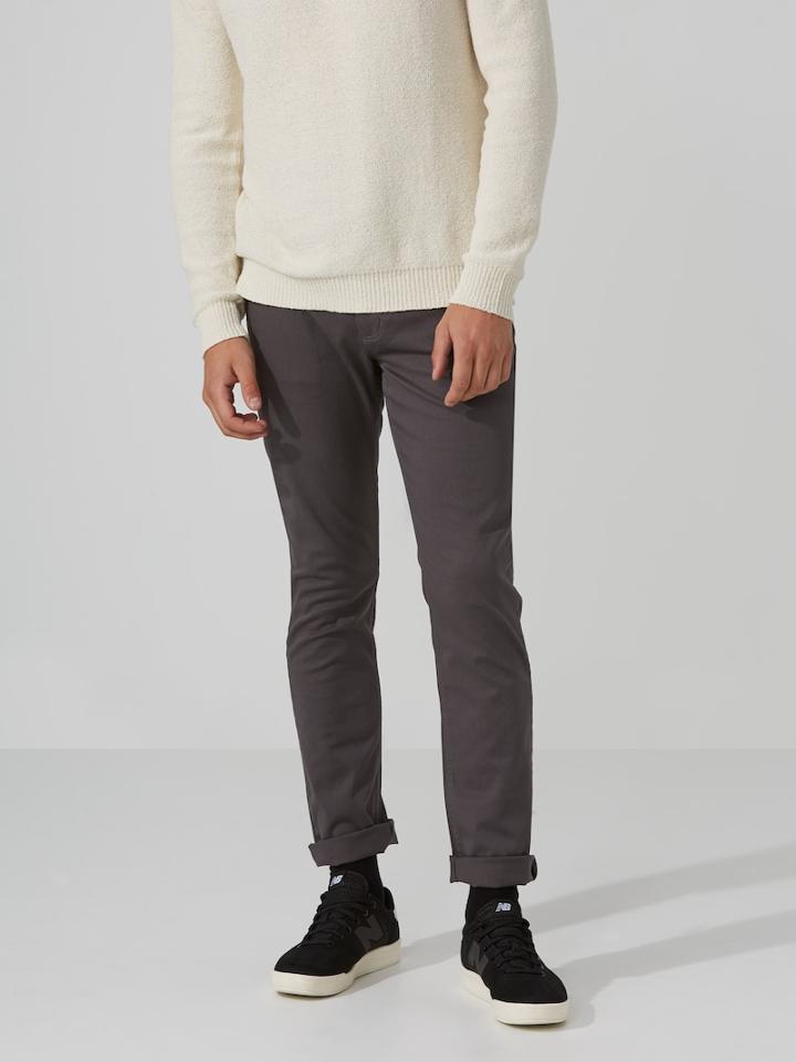 Frank + Oak The Lincoln 5-pocket Twill Pant In Dark Grey