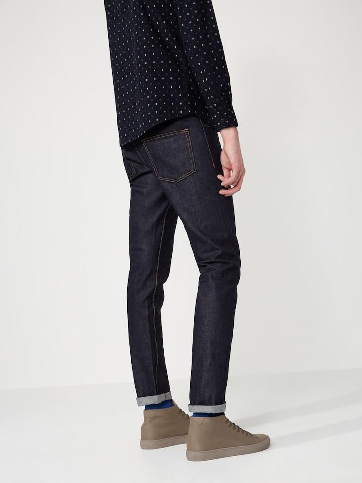 Frank + Oak The Cooper Slim-straight Selvedge Denim In Dark Indigo