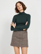 Frank + Oak Long Sleeve Mock Neck In Dark Spruce