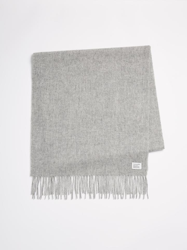 Frank + Oak Wool Woven Scarf - Grey