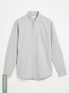 Frank + Oak The Jasper Good Cotton Shirt In Grey